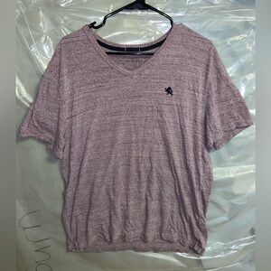Express Heathered V-Neck Tee in Light Purple